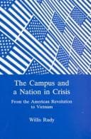 Cover of The campus and a nation in crisis by Willis Rudy