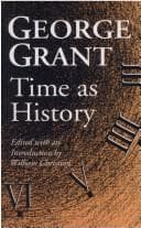 Cover of Time as history by George Parkin Grant