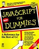 Cover of JavaScript for dummies by Emily A. Vander Veer