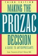 Cover of Making the Prozac decision by Carol Turkington