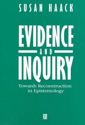 Cover of Evidence and Inquiry by Susan Haack