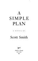 Cover of A Simple Plan by Scott Smith