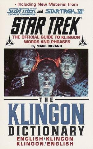 Cover of The Klingon Dictionary by Marc Okrand
