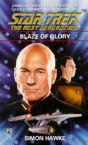 Cover of Star Trek The Next Generation - Blaze of Glory by Simon Hawke