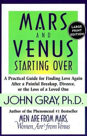 Cover of Mars and Venus Starting Over by John Gray