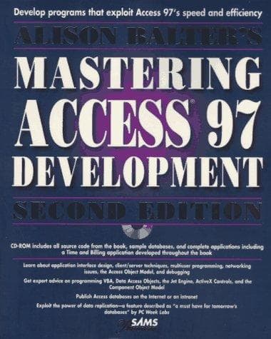 Cover of Alison Balter's Mastering Access 97 development by Alison Balter
