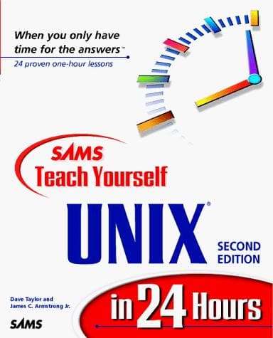 Cover of Sams teach yourself UNIX in 24 hours by Dave Taylor