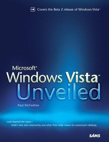 Cover of Microsoft Windows Vista Unveiled by Paul McFedries