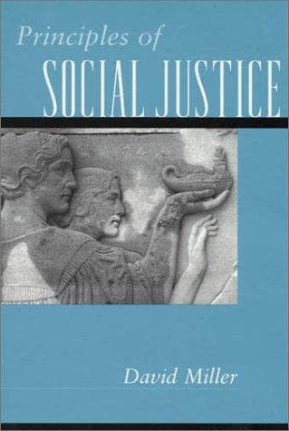 Cover of Principles of Social Justice by David Leslie Miller