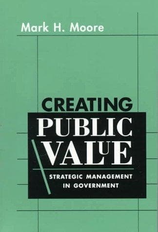 Cover of Creating public value by Mark Harrison Moore