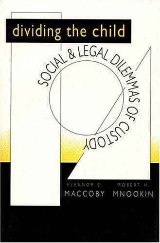 Cover of Dividing the child by Eleanor E. Maccoby