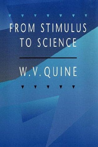 Cover of From stimulus to science by Willard Van Orman Quine