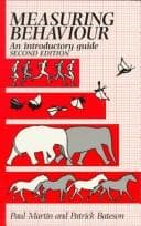 Cover of Measuring behaviour by Paul Martin