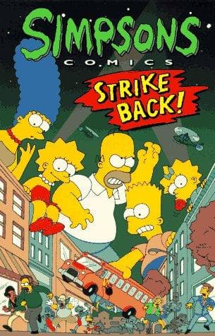 Cover of Simpsons comics Strike Back by Matt Groening