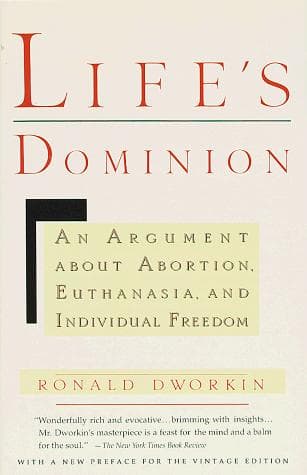 Cover of Life's dominion by Ronald Dworkin