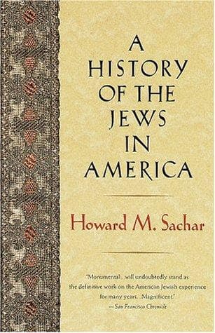 Cover of A history of the Jews in America by Howard Morley Sachar