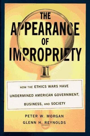Cover of The appearance of impropriety by Peter W. Morgan