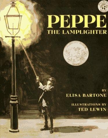 Cover of Peppe the Lamplighter by Elisa Bartone