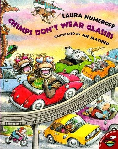 Cover of Chimps Don't Wear Glasses by Laura Joffe Numeroff