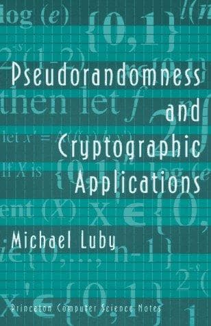 Cover of Pseudorandomness and cryptographic applications by Michael George Luby