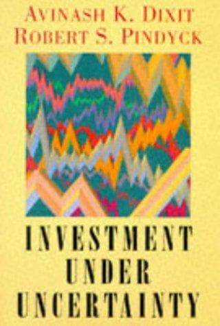 Cover of Investment under uncertainty by Avinash K. Dixit