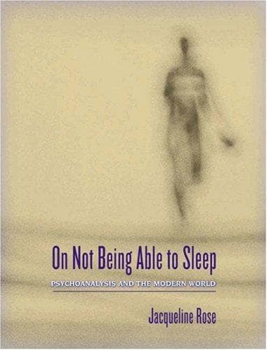 Cover of On not being able to sleep by Jacqueline Rose