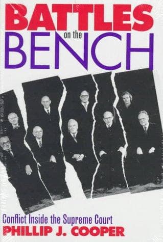 Cover of Battles on the bench by Phillip J. Cooper