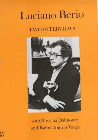 Cover of Two Interviews by Berio, Luciano