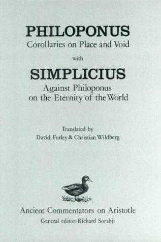 Cover of Corollaries on place and void by John Philoponus