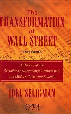 Cover of The transformation of Wall Street by Joel Seligman