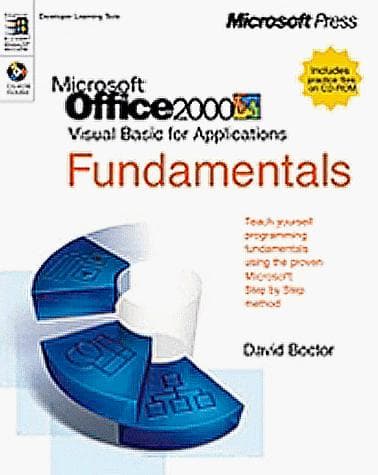 Cover of Microsoft Office 2000/visual basic for applications fundamentals by David S. Boctor