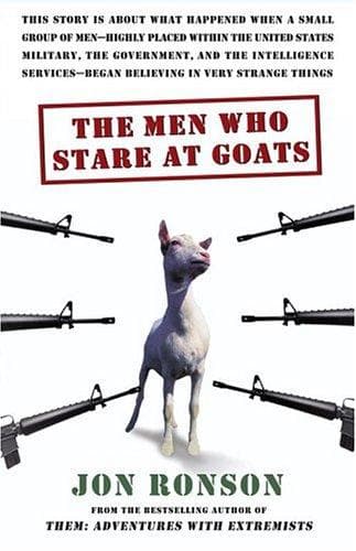 Cover of The men who stare at goats by Jon Ronson