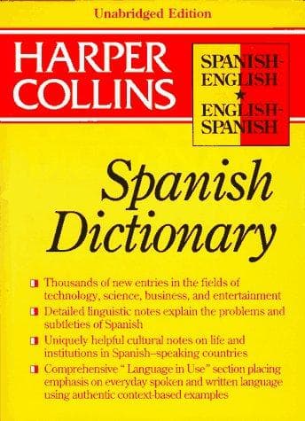 Cover of Collins Spanish-English, English-Spanish dictionary by Colin Smith