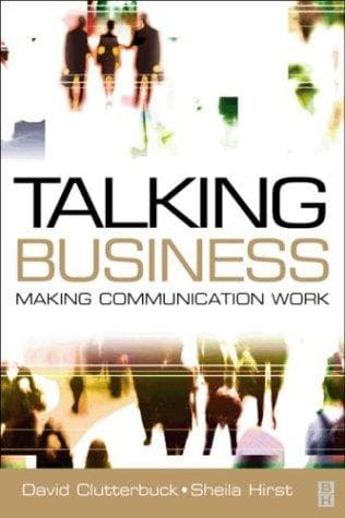 Cover of Talking business by David Clutterbuck
