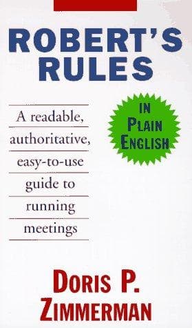 Cover of Robert's Rules in plain English by Doris P. Zimmerman