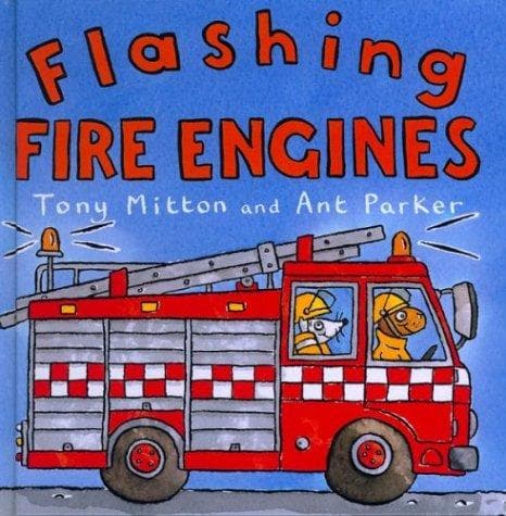 Cover of Flashing Fire Engines by Tony Mitton