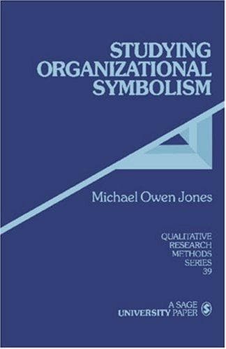 Cover of Studying organizational symbolism by Michael Owen Jones