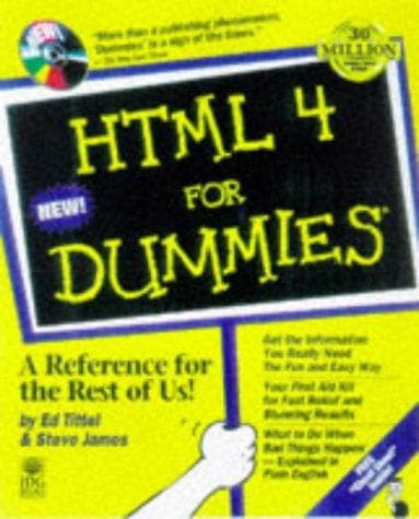 Cover of HTML 4 for dummies by Ed Tittel
