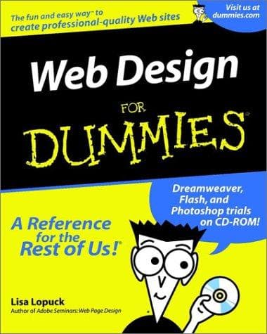 Cover of Web design for dummies by Lisa Lopuck