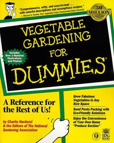 Cover of Vegetable gardening for dummies by Charlie Nardozzi