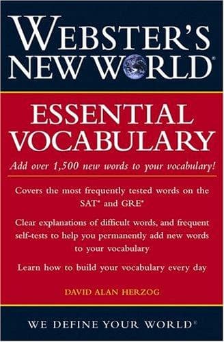 Cover of Webster's new world essential vocabulary by David Alan Herzog