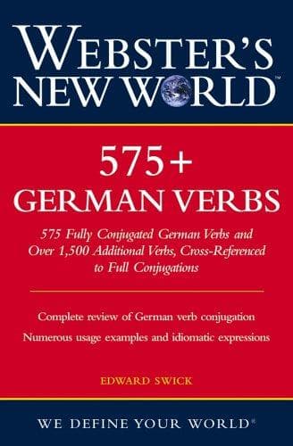 Cover of Webster's new world 575+ German verbs by Edward Swick