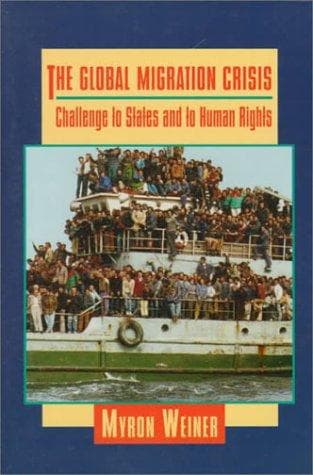 Cover of The global migration crisis by Myron Weiner