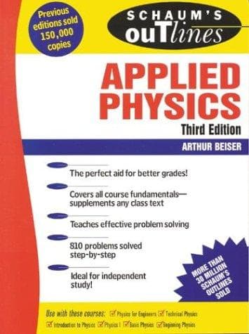 Cover of Schaum's outline of theory and problems of applied physics by Arthur Beiser