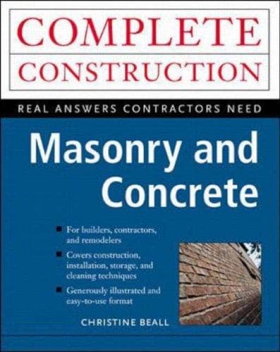 Cover of Masonry and Concrete by Christine Beall