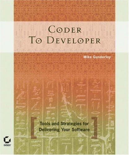 Cover of Coder to developer by Mike Gunderloy