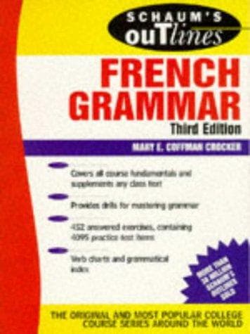 Cover of Schaum's outline of French grammar by Mary E. Coffman Crocker