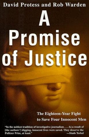 Cover of A Promise of Justice by David Protess
