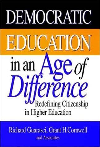 Cover of Democratic education in an age of difference by Richard Guarasci