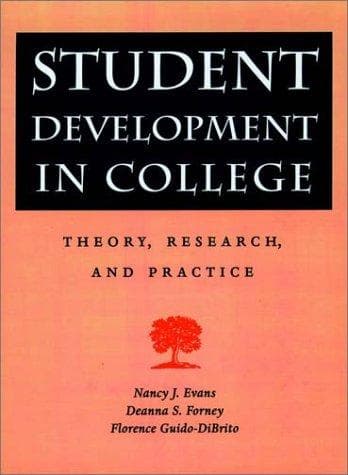 Cover of Student development in college by Nancy J. Evans